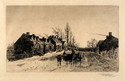 Een winteravond, Windsor, N.S. door Stephen Parrish