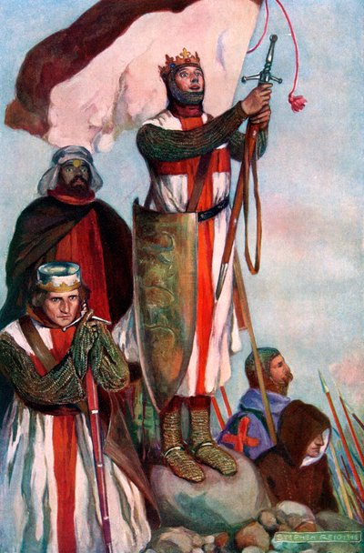 Kruisvaarders zien Jeruzalem, 1909 door Stephen Reid
