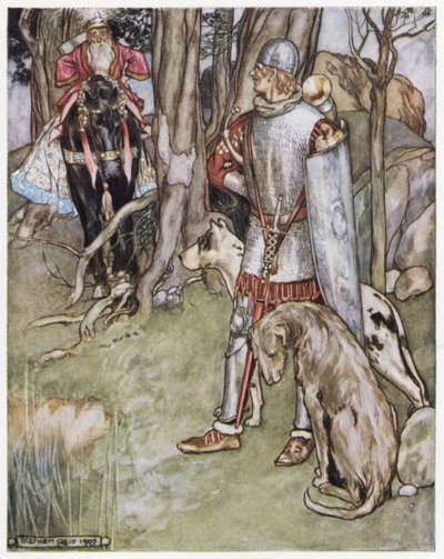 Illustratie voor Siegfried de Drakendoder door Stephen Reid