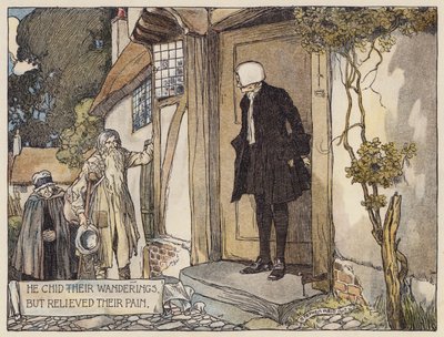 Illustratie voor The Deserted Village door Oliver Goldsmith door Stephen Reid
