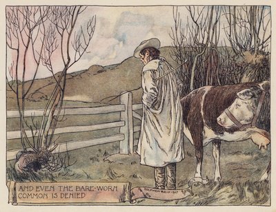 Illustratie voor The Deserted Village door Oliver Goldsmith door Stephen Reid