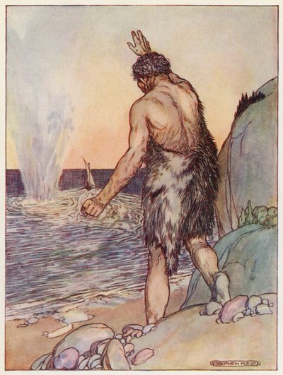 Polyphemus gooide, Een grote rots door Stephen Reid