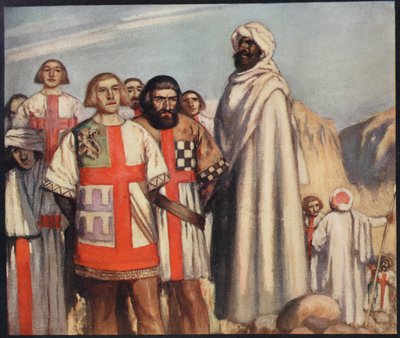 De Ridders van het Rode Kruis in de Macht van Saladin, illustratie uit 