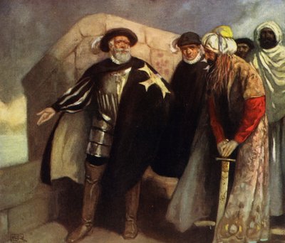 De Ridders van het Witte Kruis in het Fort van Sint Angelo door Stephen Reid