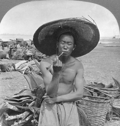Typische Chinees, Bhamo, Birma, 1908 door Stereo Travel Co