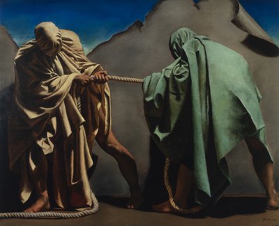 Touwtrekken door Steven Skollar