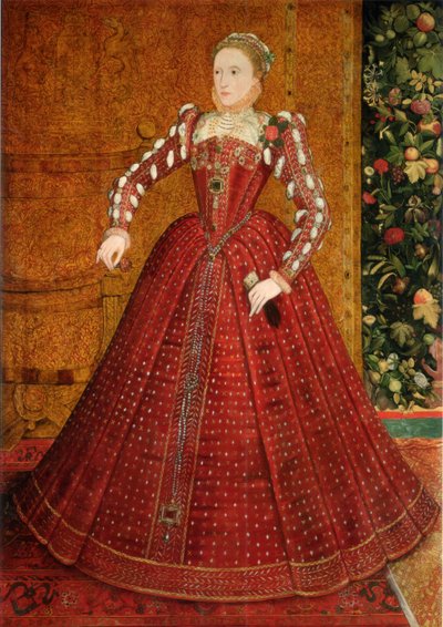 Portret van Elizabeth I van Engeland Het Hampden-portret, ca. 1563 door Steven van der Meulen