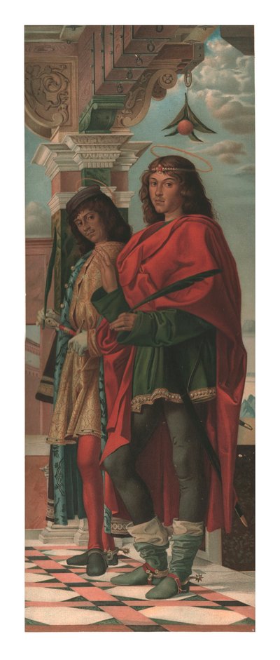 St. Nazarus met St. Celsus, 1874 door Storch and Kramer