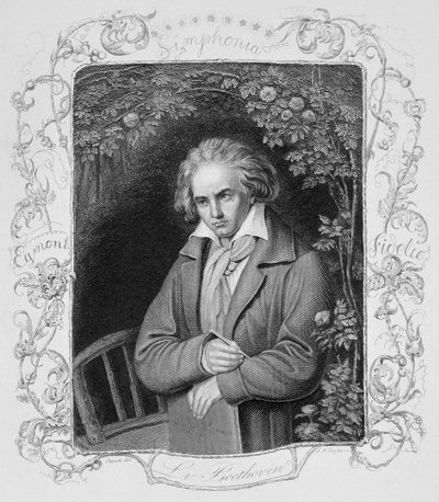 Ludwig van Beethoven (1700-1827), gegraveerd door Albert Henry Payne (1812-1902) door Storck