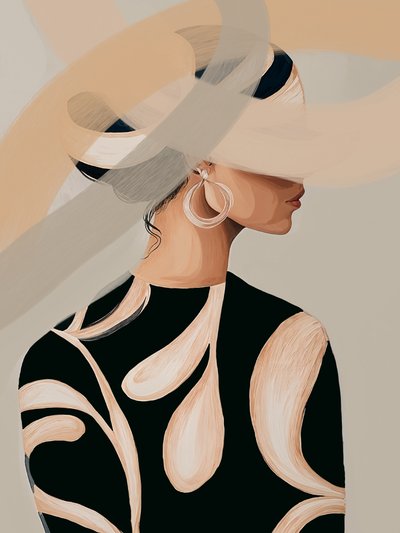 Abstract modeportret door Studio Palette