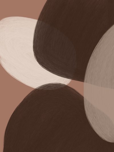 Bruine organische vormen door Studio Palette