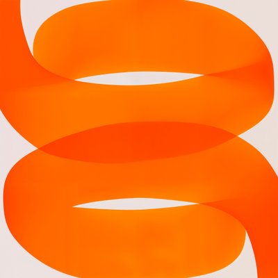 Dynamische oranje werveling door Studio Palette