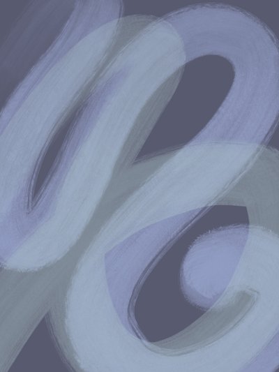 Stromende paarse abstractie door Studio Palette