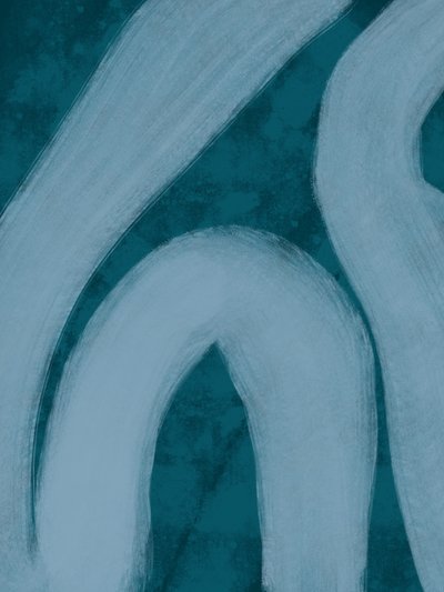 Vloeiende Aqua-bogen door Studio Palette