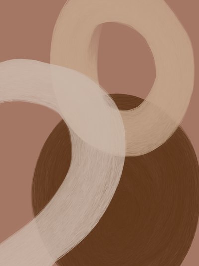 Neutrale abstracte stroming door Studio Palette