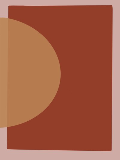 Warm geometrisch abstract door Studio Palette