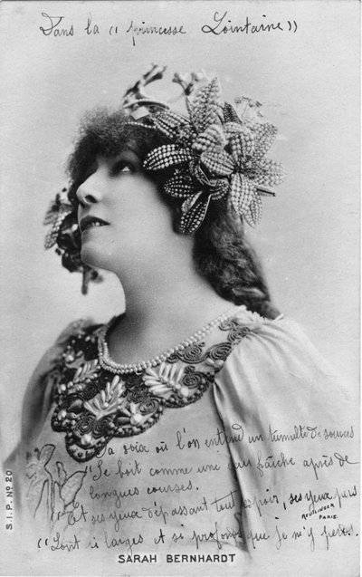 Henriette Rosine Bernard alias Sarah Bernhardt in de rol van 