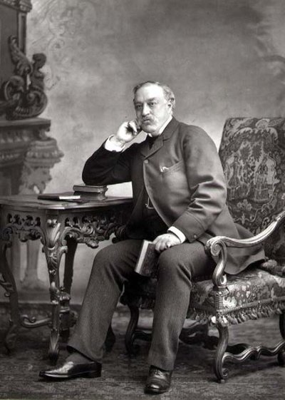 Edmund Yates (1831-94), journalist en romanschrijver, portretfoto door Studio Walery