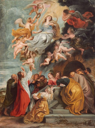 De Tenhemelopneming van de Maagd, waarschijnlijk midden 1620s door Studio of Peter Paul Rubens
