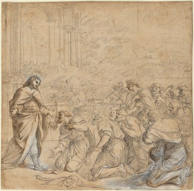Jozef die Zich aan Zijn Broers in Egypte Onthult door Studio of Pier Francesco Mola