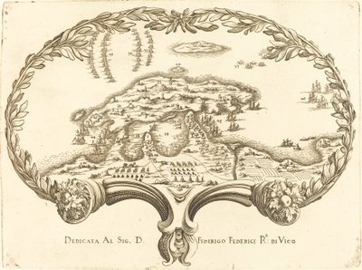 Waaier door Style of Jacques Callot