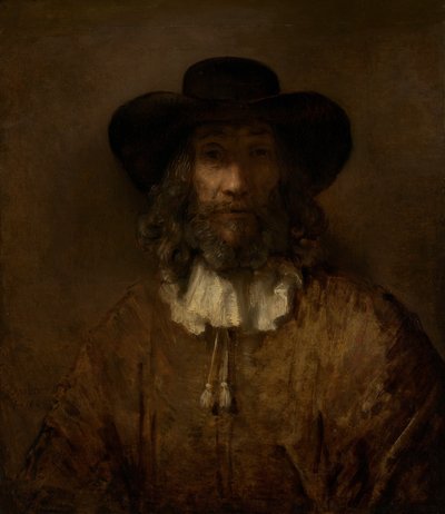 Man met een Baard door Style of Rembrandt