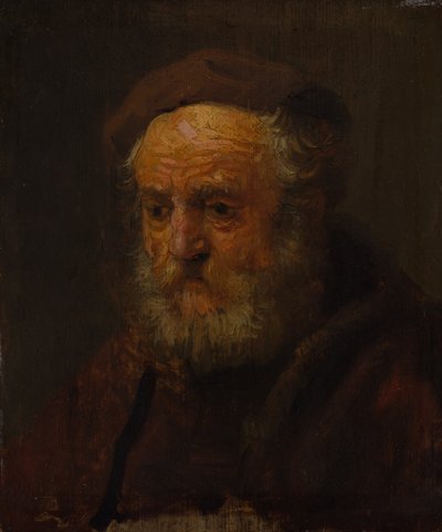 Studiehoofd van een oude man door Style of Rembrandt