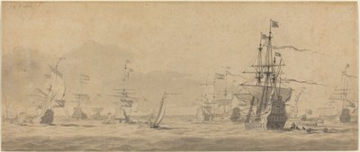Marine door Style of Willem van de Velde the Younger