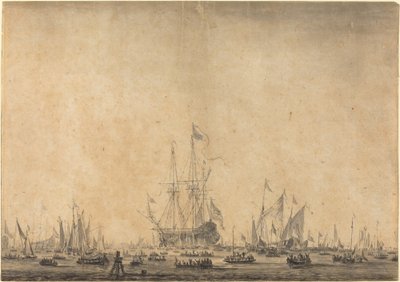 Marine door Style of Willem van de Velde the Younger