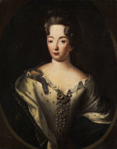 Portret van een dame door Süddeutscher Maler des 18 Jahrhunderts   Anonymous