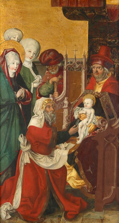 Besnijdenis van Christus (binnenkant); Maria van de Visitatie (buitenkant) door Südtiroler Maler