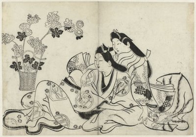 Erotische voorstelling door Sugimura Jihei (attributed to)