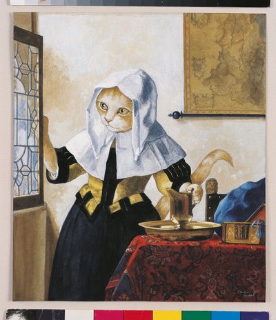 Illustratie uit Cats Galore! A Compendium of Cultured Cats (uitg. 2015) door Susan Herbert