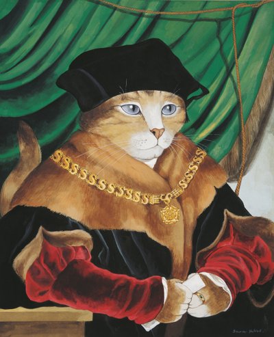 Illustratie uit Cats Galore! Een Compendium van Gecultiveerde Katten (pub. 2015) door Susan Herbert