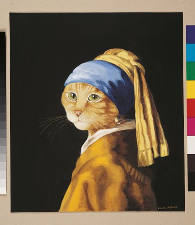 Illustratie uit Cats Galore! A Compendium of Cultured Cats door Susan Herbert