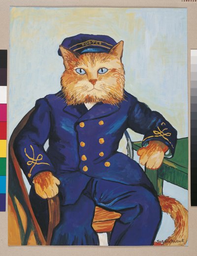 Illustratie uit Cats Galore! A Compendium of Cultured Cats (pub. 2015) door Susan Herbert