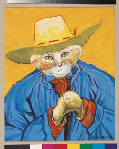 Illustratie uit Cats Galore! A Compendium of Cultured Cats (pub. 2015) door Susan Herbert
