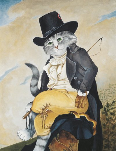Illustratie uit Cats Galore! A Compendium of Cultured Cats door Susan Herbert