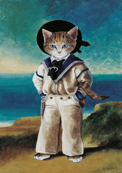 Illustratie uit Cats Galore! A Compendium of Cultured Cats door Susan Herbert
