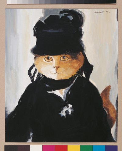 Illustratie uit Cats Galore! A Compendium of Cultured Cats door Susan Herbert