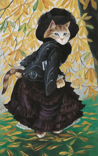 Illustratie uit Cats Galore! A Compendium of Cultured Cats door Susan Herbert