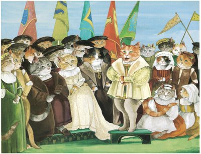 Illustratie uit Opera Cats (pub. 1997) door Susan Herbert