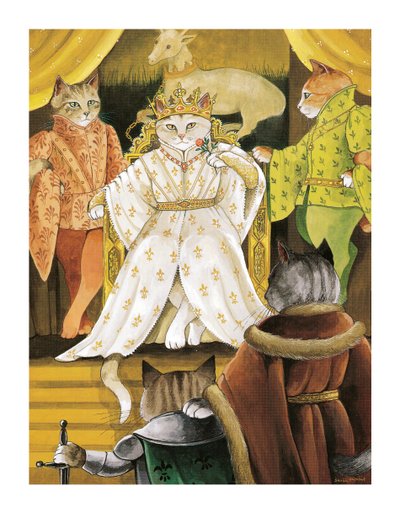 Illustratie uit Shakespeare Cats: Poster Boek (pub. 2016) door Susan Herbert
