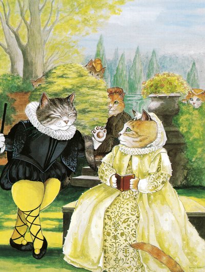 Illustratie uit Shakespeare Cats: Poster Book door Susan Herbert