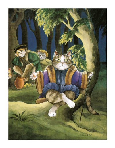 Illustratie uit Shakespeare Cats: Poster Book (pub. 2016) door Susan Herbert