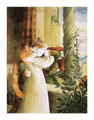 Illustratie uit Shakespeare Cats: Poster Book (pub. 2016) door Susan Herbert