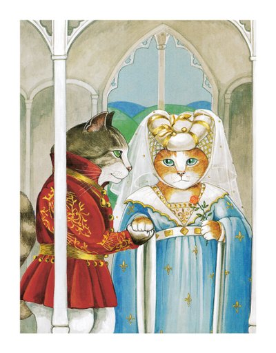Illustratie uit Shakespeare Cats: Poster Book (pub. 2016) door Susan Herbert
