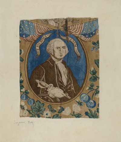 Portret van George Washington, ca. 1939 door Suzanne Roy