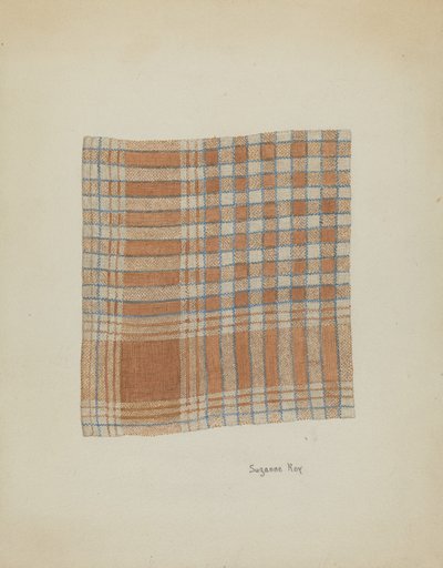 Geweven Servet, ca. 1937 door Suzanne Roy