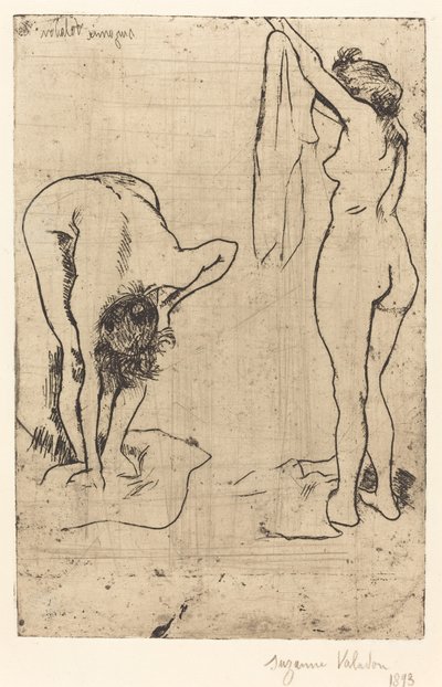 Vrouwen in bad door Suzanne Valadon